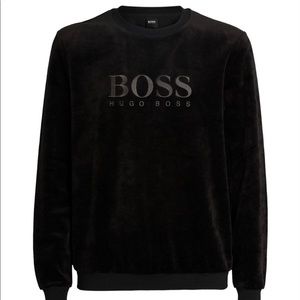 HUGO BOSS VELOUR SWEATSHIRT